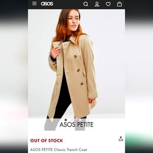ASOS Petite Classic Trench Coat